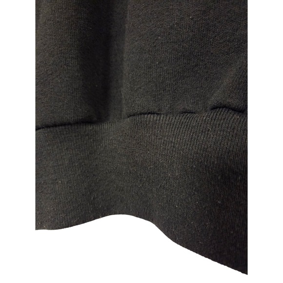 Vintage Christmas Santa Candle Crewneck Sweatshirt Black XL Holiday - Picture 3 of 4